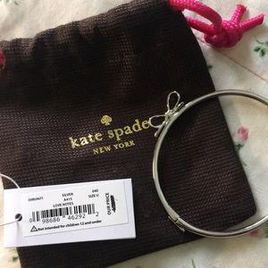 NWT Kate Spade Silver Bow Bracelet